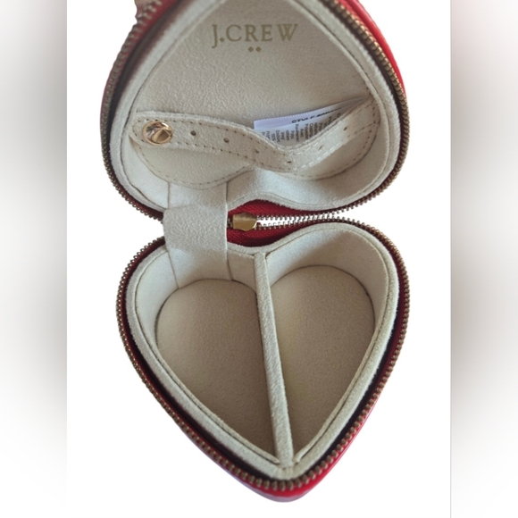 J. Crew Glossy Red Heart Jewelry Case - Picture 5 of 5